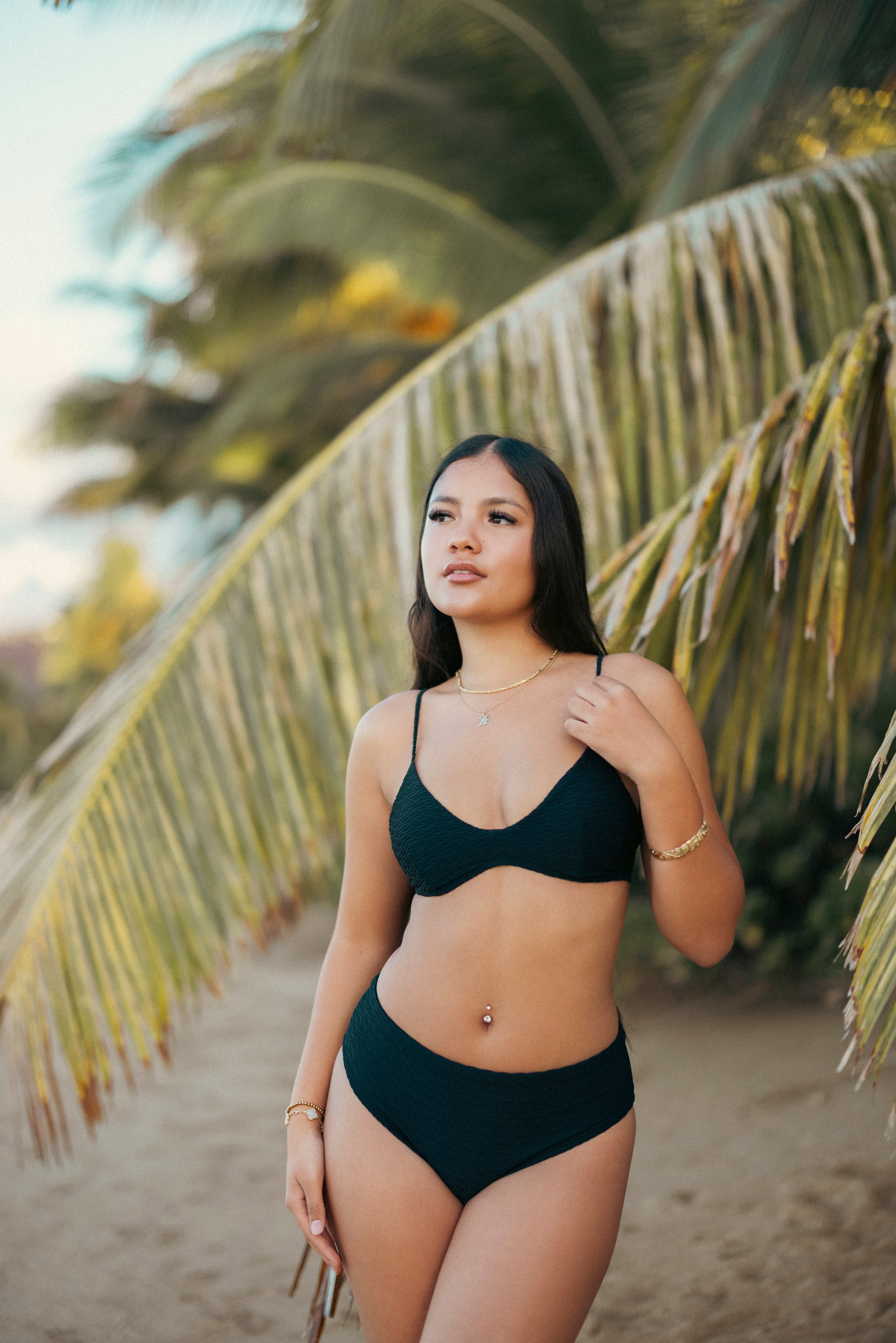 Sandy Top Black Textured